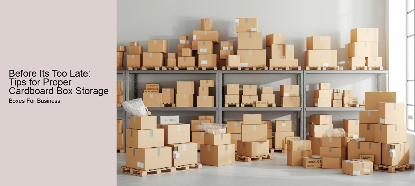 Before Its Too Late: Tips for Proper Cardboard Box Storage