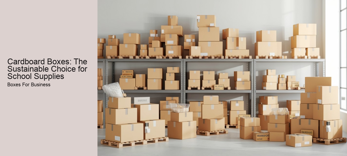 Cardboard Boxes: The Sustainable Choice for School Supplies