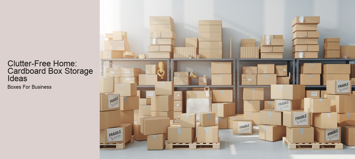 Clutter-Free Home: Cardboard Box Storage Ideas