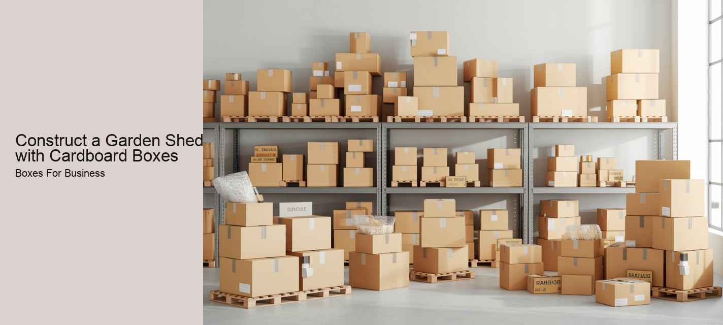 Construct a Garden Shed with Cardboard Boxes