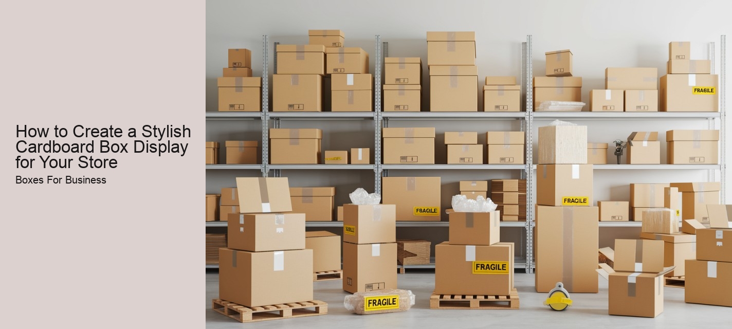 How to Create a Stylish Cardboard Box Display for Your Store