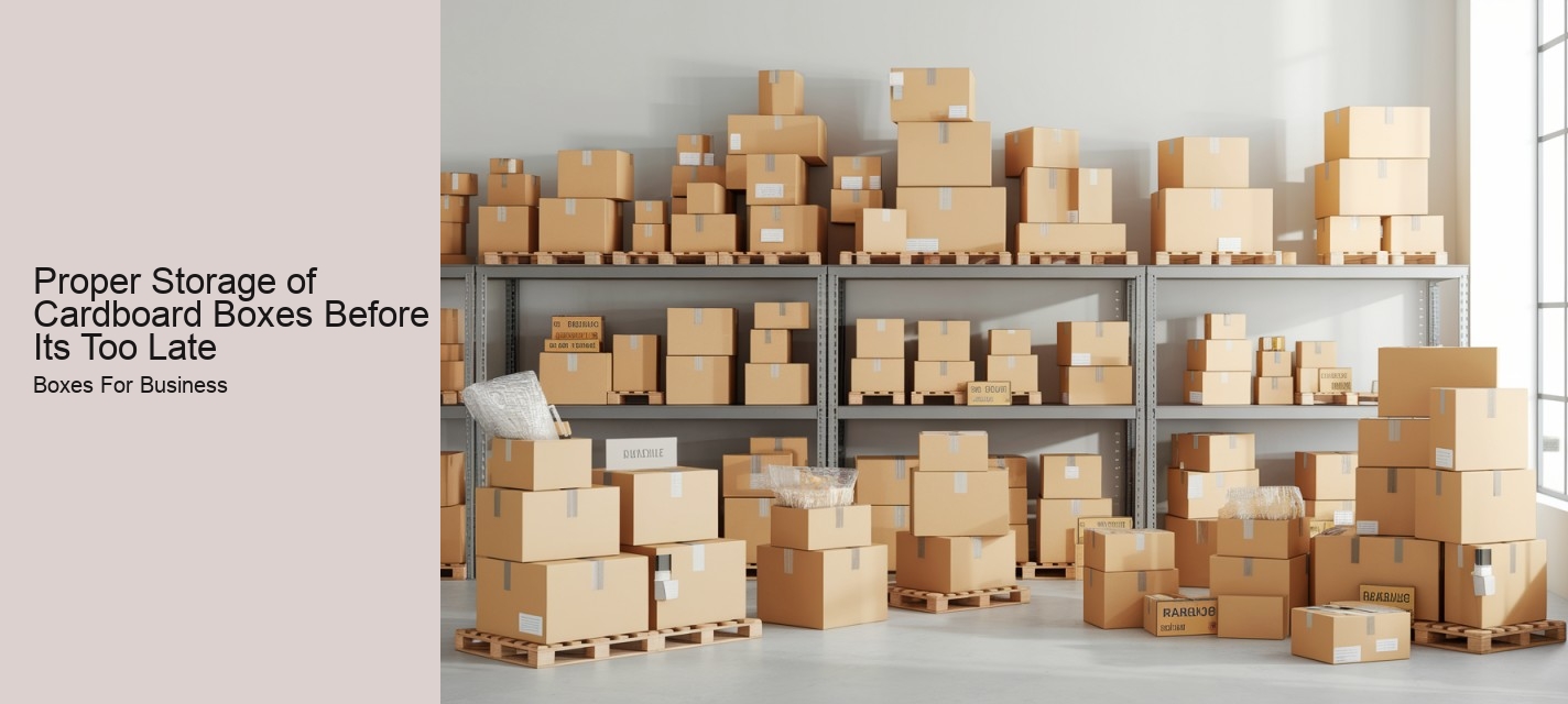 Proper Storage of Cardboard Boxes Before Its Too Late