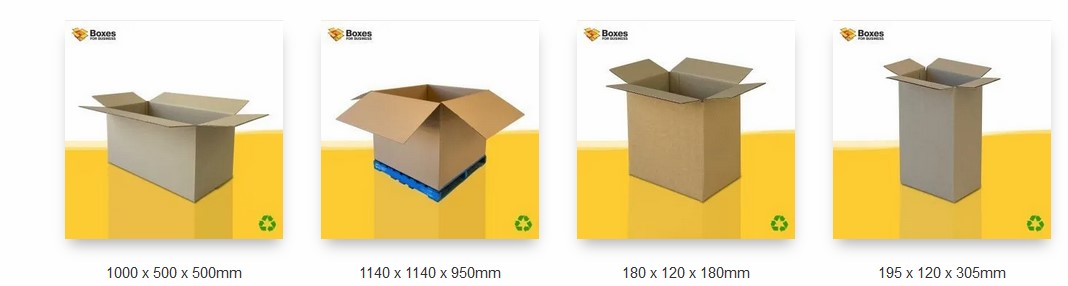 cardboard boxes