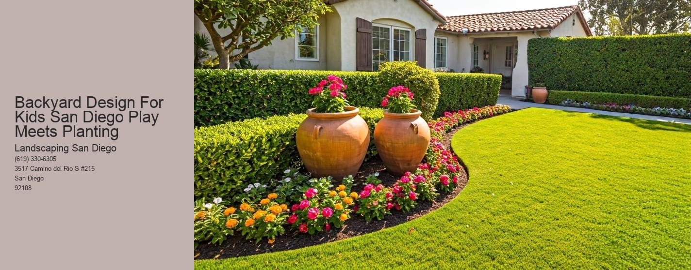 Backyard Design For Kids San Diego Play Meets Planting
