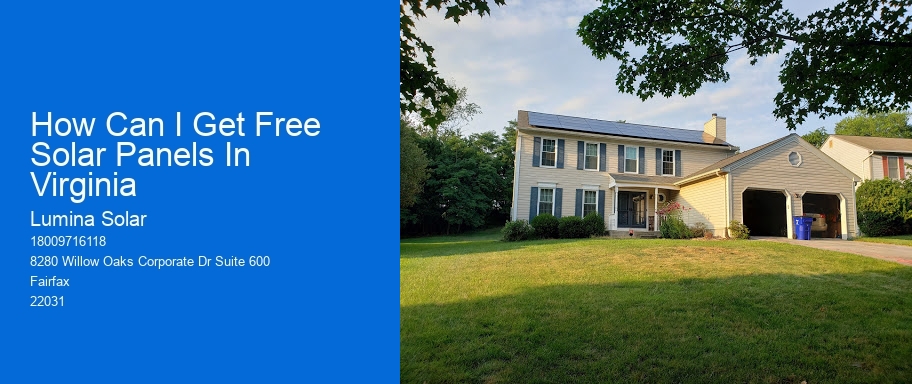 How Can I Get Free Solar Panels In Virginia