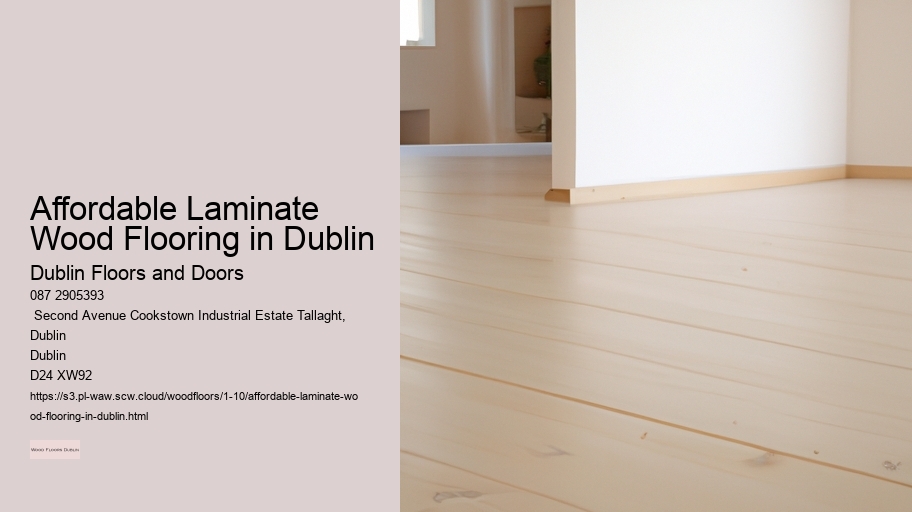 Affordable Laminate Wood Flooring in Dublin