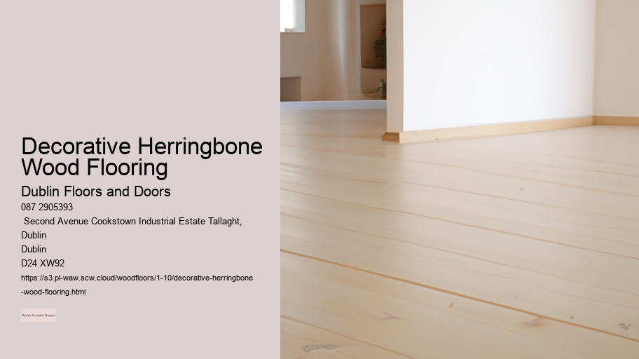 Decorative Herringbone Wood Flooring