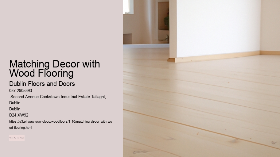 Matching Decor with Wood Flooring